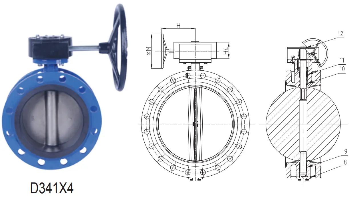 BS EN 593 Flanged Butterfly Valve